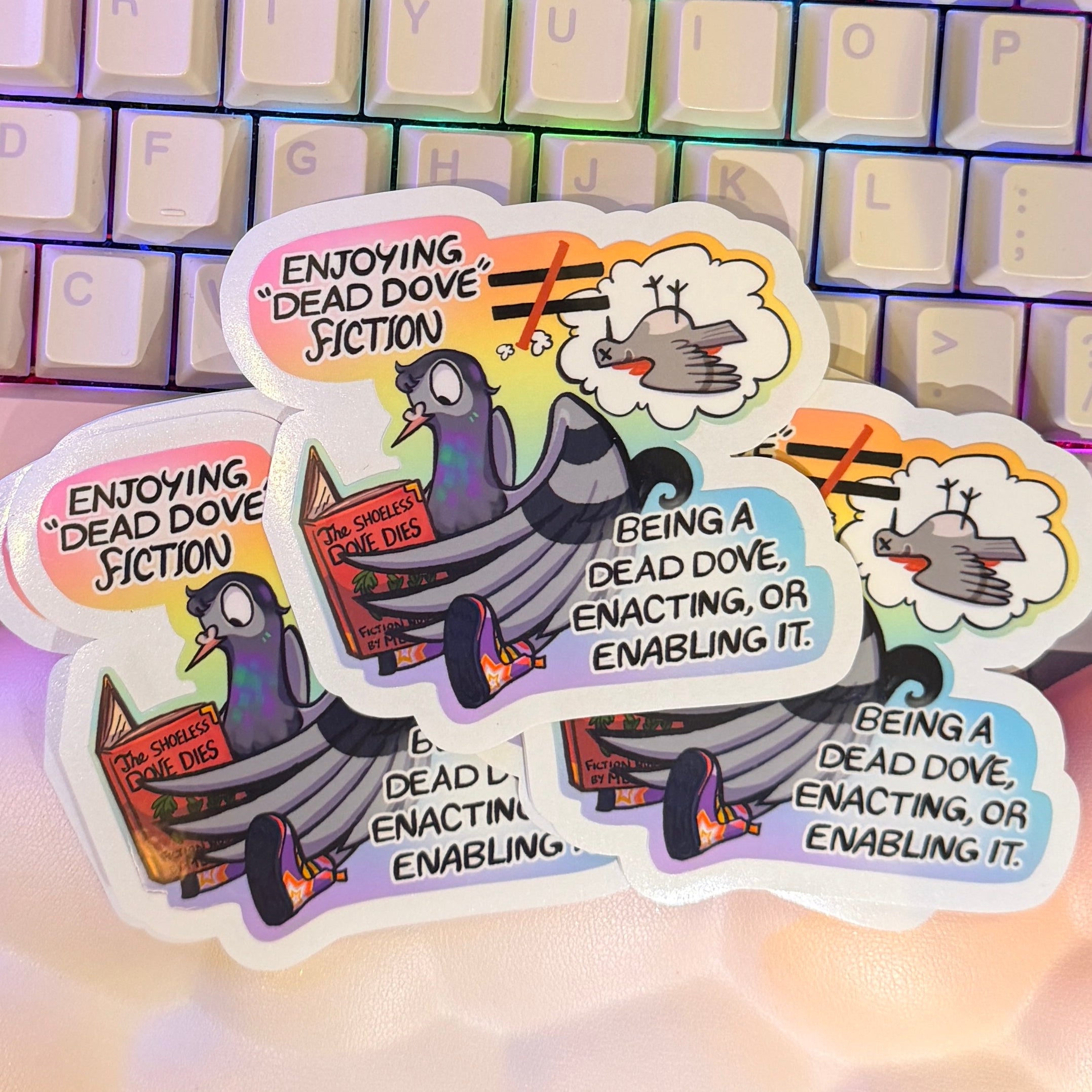 Not A Dead Dove Profiction Pigeon Sticker