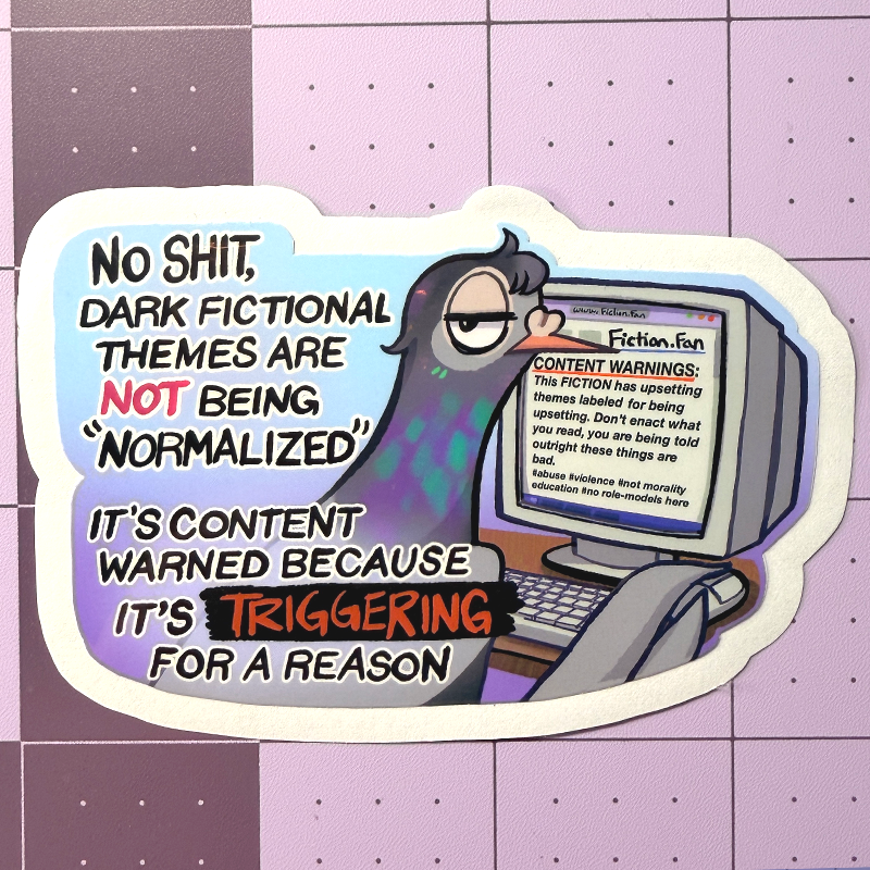 "Normalize" Profiction Pigeon Sticker
