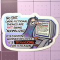 "Normalize" Profiction Pigeon Sticker